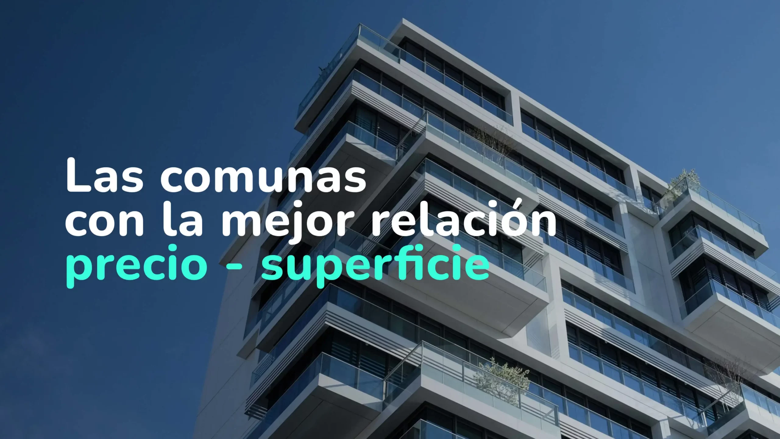 comunas con mejor relación precio- superficie