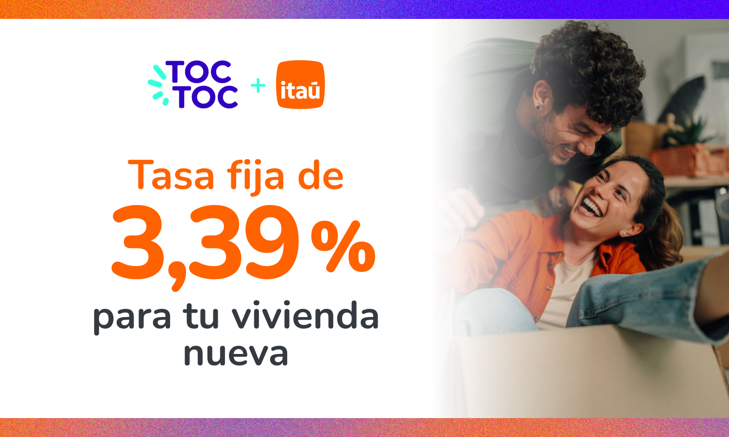 Tasa fija de 3,39% para tu vivienda nueva con Itaú